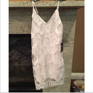 NWT Express White Lace Dress Size M